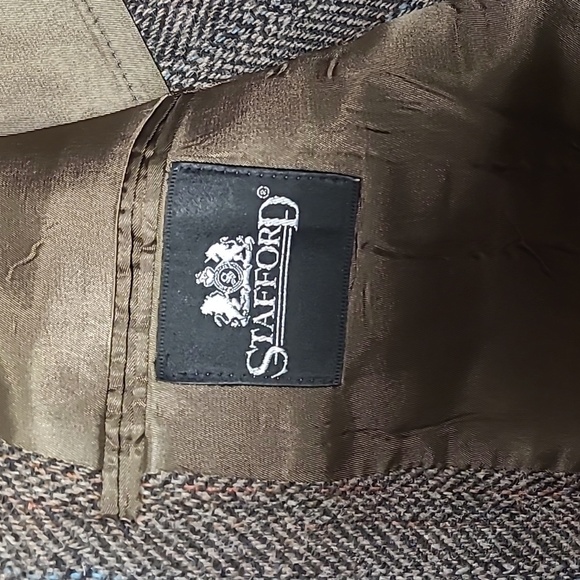 HARRIS TWEED HERRINGBONE SPORT COAT BLAZER - Picture 8 of 10